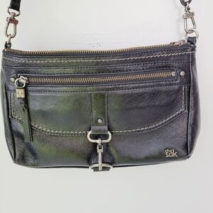 The Sak‎ Black Leather Ventura Dog Clip Crossbody